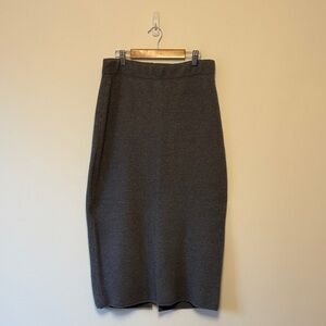 Babaton Charcoal Knit Pencil Skirt